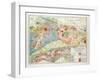 Geological Map of Germany 1899-null-Framed Giclee Print