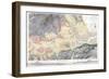 Geological Map of London and the Surrounding Area, 1871-T Walsh-Framed Giclee Print