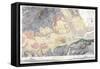 Geological Map of London and the Surrounding Area, 1871-T Walsh-Framed Stretched Canvas