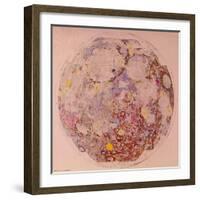 Geological Map of the Moon, 1967-null-Framed Giclee Print