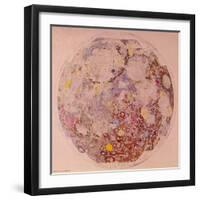 Geological Map of the Moon, 1967-null-Framed Giclee Print