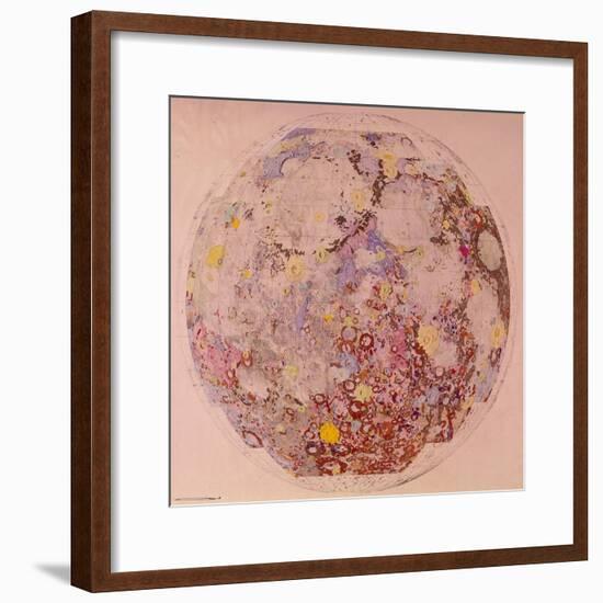 Geological Map of the Moon, 1967-null-Framed Giclee Print