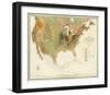 Geological Map of the United States, c.1856-Henry Darwin Rogers-Framed Art Print