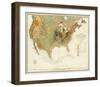 Geological Map of the United States, c.1856-Henry Darwin Rogers-Framed Art Print