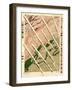 Geological Survey of Tennessee and North Carolina - Panoramic Map-Lantern Press-Framed Art Print