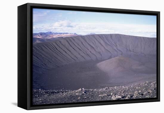 Geologically Recent Volcanic Explosive Crater, Hverfjall, Northeast Area, Iceland, Polar Regions-Geoff Renner-Framed Stretched Canvas