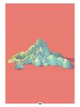 Low Poly Mountain 7-GeoManiac-Mounted Poster