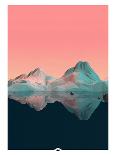 Low Poly Mountain 7-GeoManiac-Framed Poster