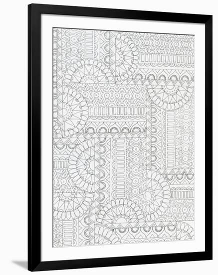 Geometric 2-Pam Varacek-Framed Art Print