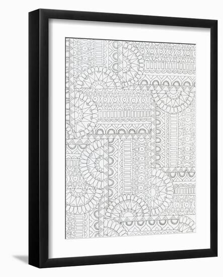 Geometric 2-Pam Varacek-Framed Art Print