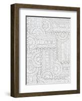 Geometric 2-Pam Varacek-Framed Art Print