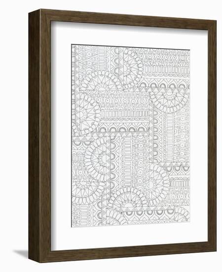 Geometric 2-Pam Varacek-Framed Art Print