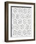 Geometric 3-Pam Varacek-Framed Art Print