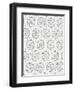 Geometric 3-Pam Varacek-Framed Art Print