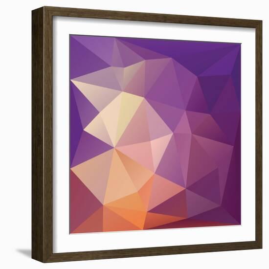 Geometric Abstract Background.-Katyau-Framed Art Print