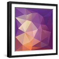 Geometric Abstract Background.-Katyau-Framed Art Print