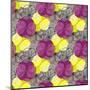 Geometric Abstract Floral Seamless Pattern. Colorful Shapes Composition-meganeura-Mounted Art Print