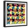 Geometric Abstract Pattern. Intersection Style-kastanka-Framed Photographic Print