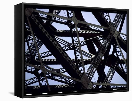 Geometric Architectural Detail-null-Framed Stretched Canvas