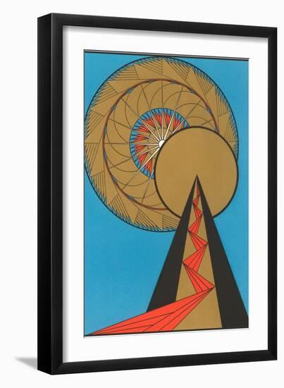 Geometric Art Deco-null-Framed Art Print