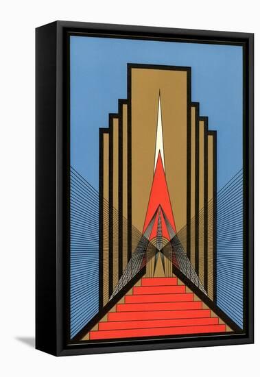 Geometric Art Deco-null-Framed Stretched Canvas