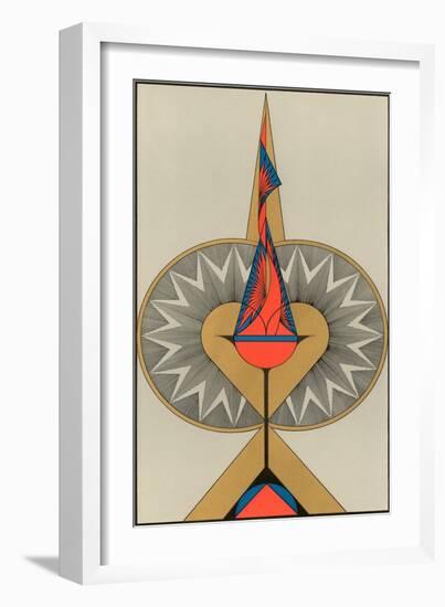 Geometric Art Deco-null-Framed Art Print