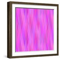 Geometric Background in Shades of Lilac-amovita-Framed Art Print