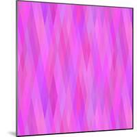 Geometric Background in Shades of Lilac-amovita-Mounted Art Print