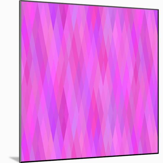 Geometric Background in Shades of Lilac-amovita-Mounted Art Print