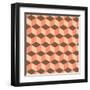 Geometric Background-AnaMarques-Framed Art Print