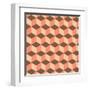 Geometric Background-AnaMarques-Framed Art Print