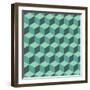 Geometric Background-AnaMarques-Framed Art Print