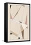 Geometric Beige Art No.1-Elena Ristova-Framed Stretched Canvas