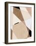 Geometric Beige Art No.1-Elena Ristova-Framed Giclee Print