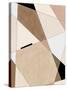 Geometric Beige Art No.1-Elena Ristova-Stretched Canvas