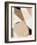 Geometric Beige Art No.1-Elena Ristova-Framed Giclee Print