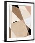 Geometric Beige Art No.1-Elena Ristova-Framed Giclee Print