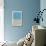 Geometric - Blue-Trends International-Stretched Canvas displayed on a wall