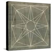 Geometric Blueprint VII-null-Stretched Canvas