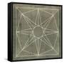 Geometric Blueprint VII-null-Framed Stretched Canvas