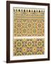 Geometric Ceramic (Faience) Decoration from the Mosque of Cheykhoun, 19th Century (Print)-Emile Prisse d'Avennes-Framed Giclee Print