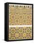 Geometric Ceramic (Faience) Decoration from the Mosque of Cheykhoun, 19th Century (Print)-Emile Prisse d'Avennes-Framed Stretched Canvas