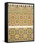 Geometric Ceramic (Faience) Decoration from the Mosque of Cheykhoun, 19th Century (Print)-Emile Prisse d'Avennes-Framed Stretched Canvas