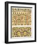 Geometric Ceramic (Faience) Decoration from the Mosque of Cheykhoun, 19th Century (Print)-Emile Prisse d'Avennes-Framed Premium Giclee Print