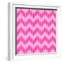 Geometric Chevron Pattern-Juksy-Framed Art Print