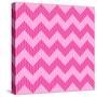 Geometric Chevron Pattern-Juksy-Stretched Canvas