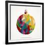 Geometric Christmas Ornament-cienpies-Framed Art Print