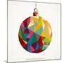 Geometric Christmas Ornament-cienpies-Mounted Art Print