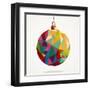 Geometric Christmas Ornament-cienpies-Framed Art Print