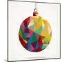 Geometric Christmas Ornament-cienpies-Mounted Art Print